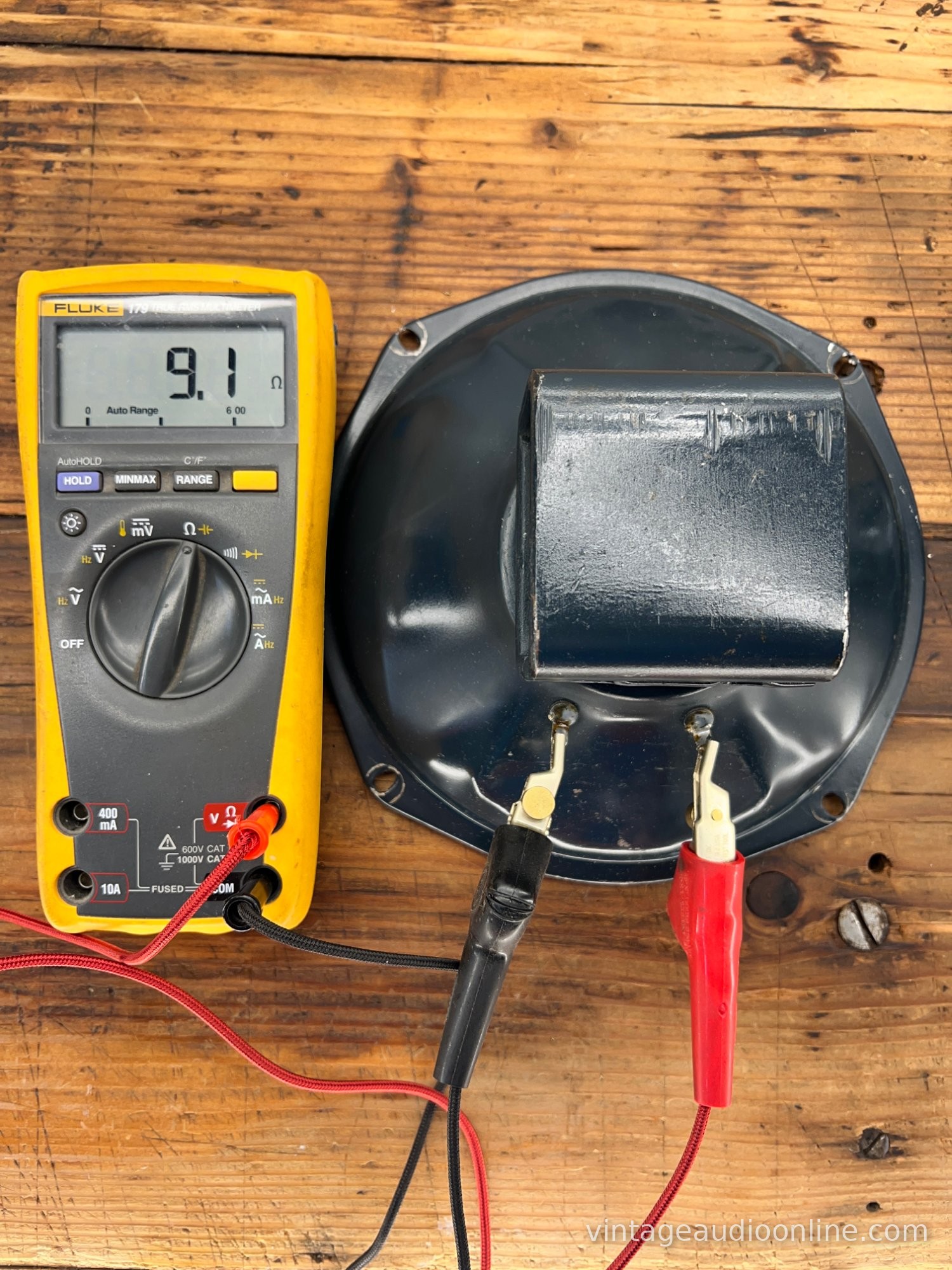 Second matching speaker driver connected to a multimeter